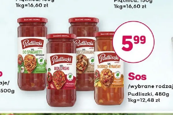 Sos do spaghetti Pudliszki promocja w Bliski