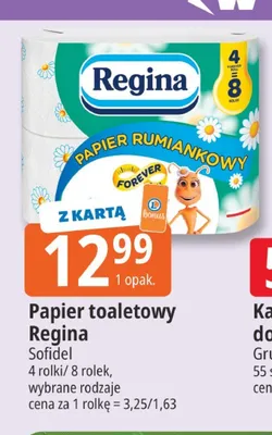 Papier toaletowy Regina Rumiankowy 8-pak promocja w Leclerc