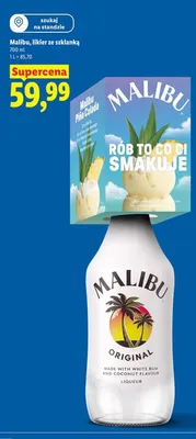 Likier Malibu ze szklanką promocja w Lidl