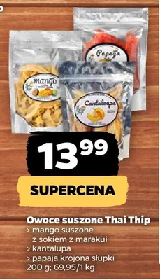 Owoce suszone cantaloupe promocja w Netto