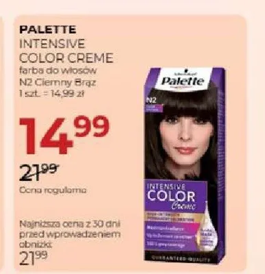 Farba do włosów Palette Intensive Color Creme N2 Ciemny Brąz promocja w Drogerie Jawa