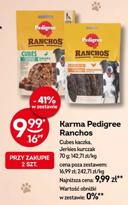 Karma Pedigree Ranchos Cubes kaczka promocja w Żabka
