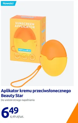 Aplikator kremu przeciwsłonecznego Beauty Star do wielokrotnego napełniania promocja w Action