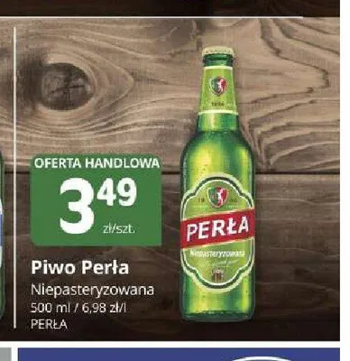 Piwo Perła Niepasteryzowana promocja w Marketvita