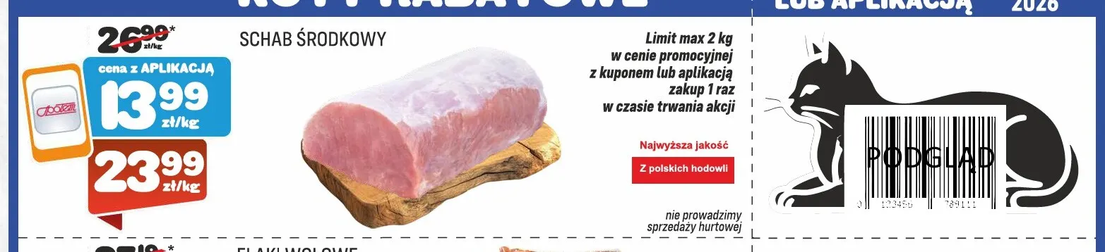 Schab środkowy promocja w Społem Praga