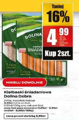Kiełbaski śniadaniowe promocja w Supeco