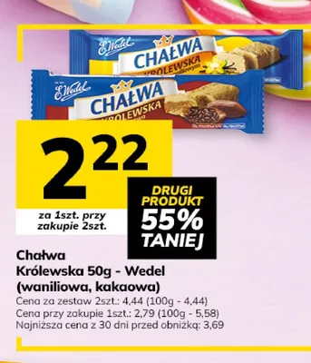 Chałwa Królewska waniliowa E.Wedel promocja w Hitpol