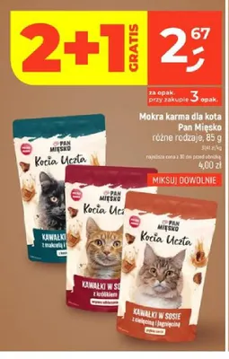 Mokra karma dla kota kawałki z makrelą Pan Mięsko promocja w Dealz