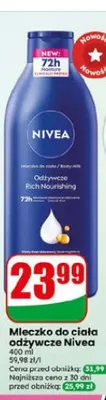 Mleczko do ciała odżywcze Nivea Rich Nourishing promocja w Dino