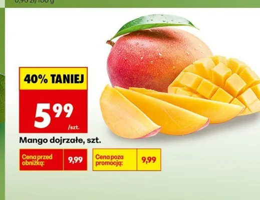 Mango dojrzałe promocja w Biedronka