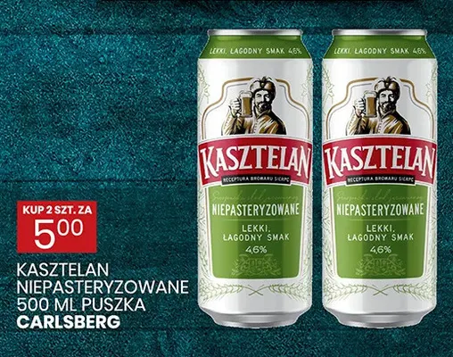 Piwo Kasztelan Niepasteryzowane promocja w Wafelek