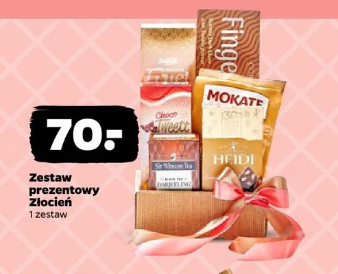 Zestaw prezentowy Złocień promocja w Netto