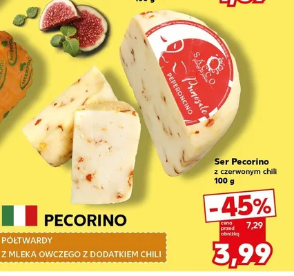 Ser Pecorino z czerwonym chili promocja w Kaufland