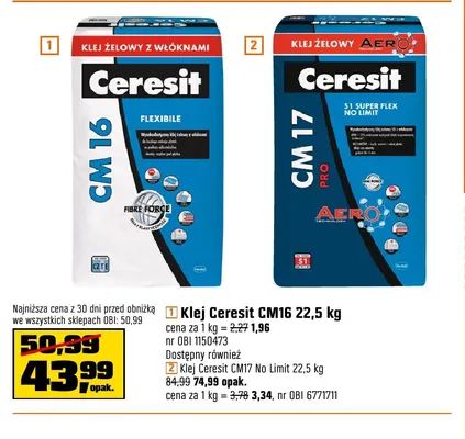 Klej Ceresit promocja w OBI
