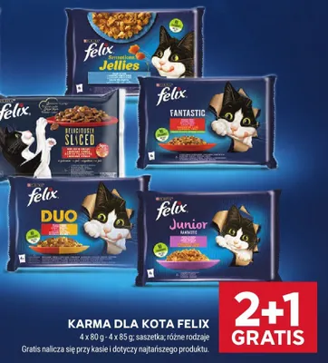 Karma dla kota Felix Sensations Jellies saszetka promocja w Stokrotka