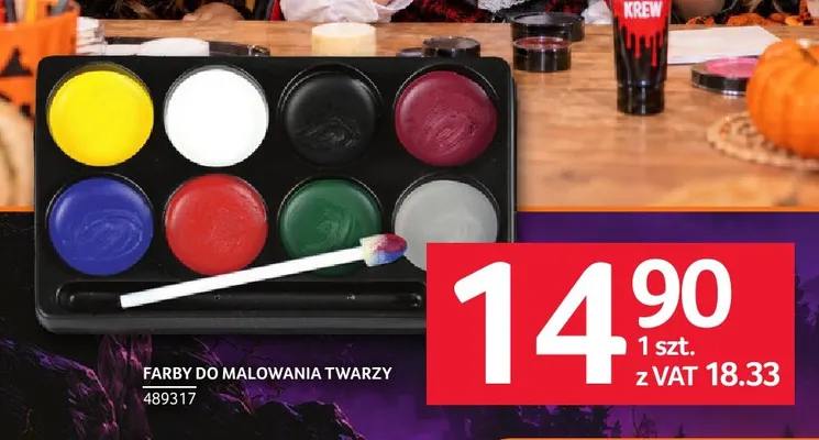 Farby do malowania twarzy promocja w Selgros