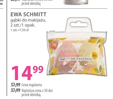 Gąbki do makijażu EWA SCHMITT promocja w Hebe