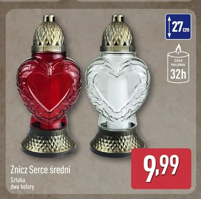 Znicz serce średni promocja w Aldi