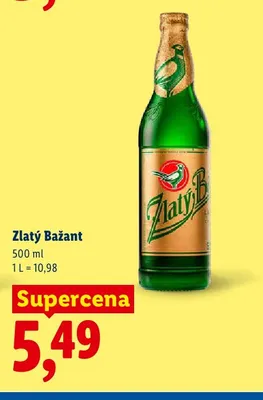 Piwo Zlatý Bažant promocja w Lidl