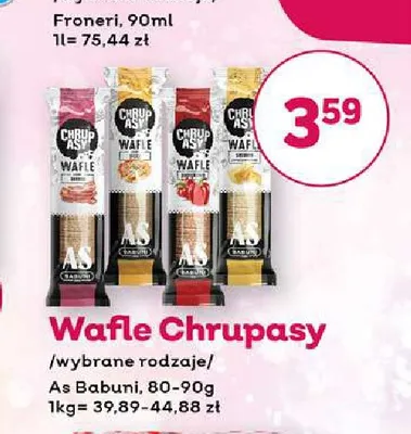 Wafle Chrupasy As Babuni promocja w Bliski