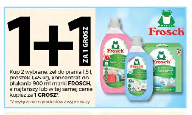 Produkty do prania i płukania Frosch promocja w Drogerie Jawa