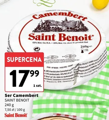 Ser Camembert promocja w Intermarche