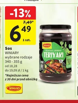 Sos Winiary promocja w Intermarche
