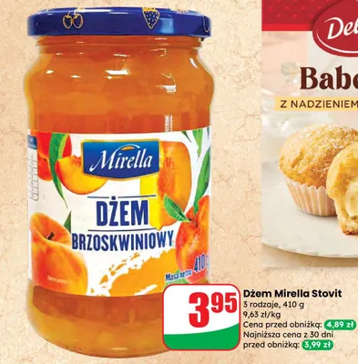 Dżem brzoskwiniowy Stovit promocja w Dino