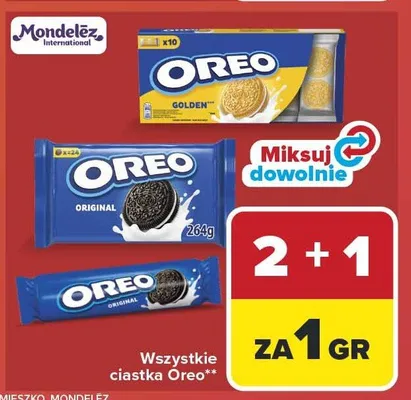 Wszystkie ciastka Oreo promocja w Carrefour
