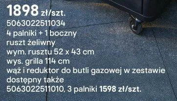 Grill gazowy Attaia 4.1 promocja w Castorama