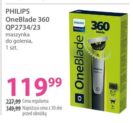 Maszynka do golenia OneBlade 360 QP2734/23 promocja w Hebe