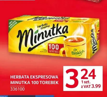 Herbata ekspresowa Minutka promocja w Selgros