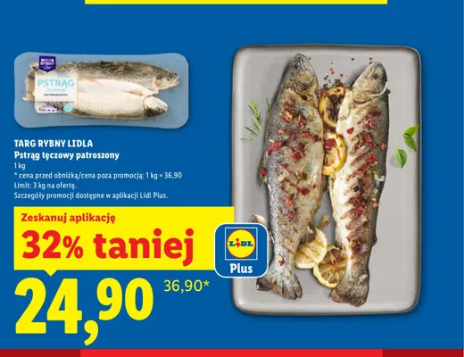 Pstrąg tęczowy patroszony Marinero promocja w Lidl