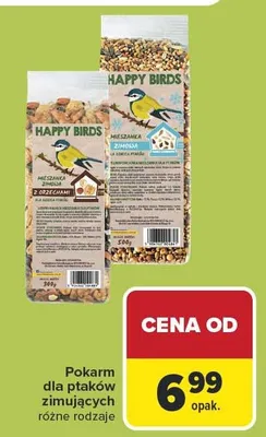Pokarm dla ptaków zimujących Happy Birds różne rodzaje promocja w Carrefour