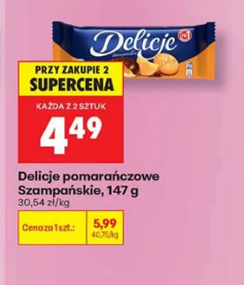 Delicje pomarańczowe Szampańskie promocja w Biedronka