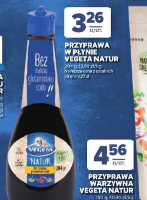Przyprawa w płynie VEGETA NATUR promocja w Stokrotka