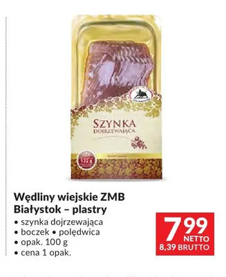 Boczek wiejski ZMB Białystok plastry promocja w Makro