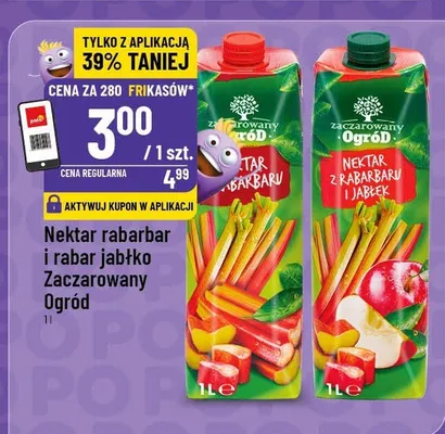 Nektar rabarbar i rabar jabłko Zaczarowany Ogród promocja w POLOmarket