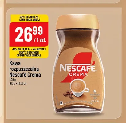 Kawa rozpuszczalna Nescafé Crema promocja w POLOmarket