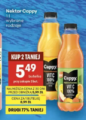 Nektar Cappy Pomarańcza promocja w Delikatesy Centrum