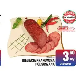 Kiełbasa krakowska podsuszana Stokłosa promocja w Tomi Markt