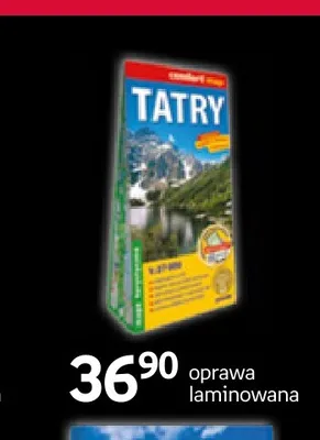 Mapa Tatry oprawa laminowana promocja w Empik