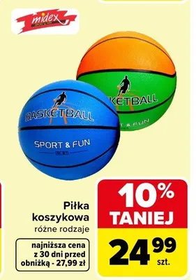 Piłka koszykowa promocja w Carrefour