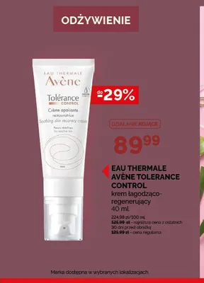Krem łagodząco-regenerujący Eau Thermale Avène Tolerance Control promocja w Ziko Dermo