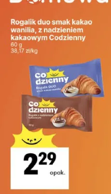 Rogalik duo z nadzieniem kakaowym Codzienny promocja w Delikatesy Centrum