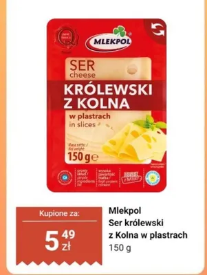 Ser królewski z Kolna w plastrach promocja w Dino