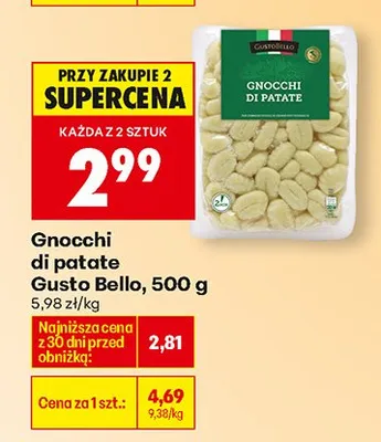 Gnocchi di patate promocja w Biedronka