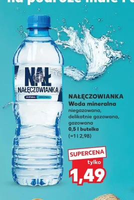 Woda mineralna delikatnie gazowana Nałęczowianka promocja w Kaufland