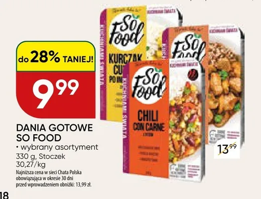 Dania gotowe So Food promocja w Chata Polska