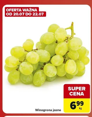 Winogrona jasne promocja w Carrefour Market